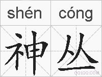 神丛的拼音