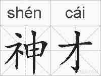 神才的拼音