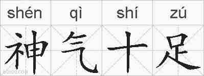 神气十足的拼音