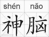 神脑的拼音
