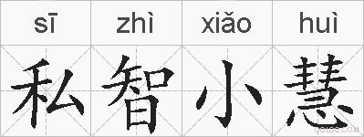 私智小慧的拼音