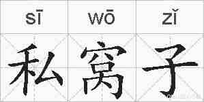 私窝子的拼音