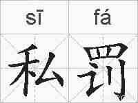 私罚的拼音