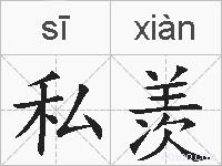 私羡的拼音