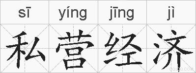 私营经济的拼音