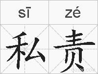 私责的拼音
