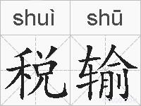税输的拼音