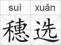 穗选的拼音