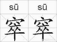 窣窣的拼音