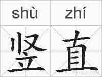 竖直的拼音