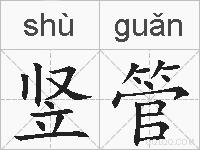 竖管的拼音