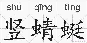 竖蜻蜓的拼音