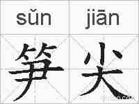 笋尖的拼音