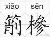 箾槮的拼音