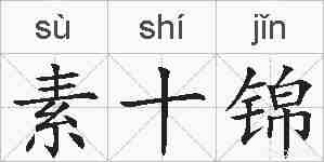 素十锦的拼音