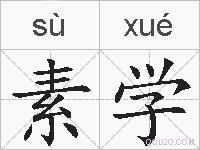 素学的拼音