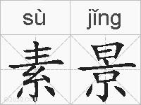 素景的拼音