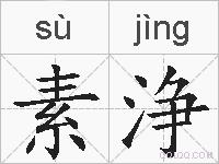 素浄的拼音