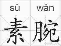 素腕的拼音
