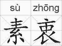 素衷的拼音