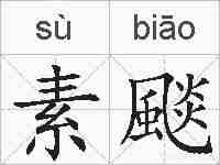 素颷的拼音