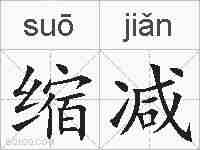 缩减的拼音