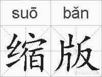 缩版的拼音