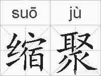 缩聚的拼音