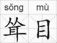 耸目的拼音