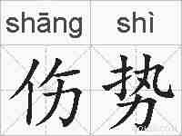 伤势的拼音