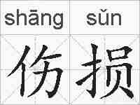 伤损的拼音