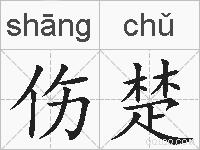 伤楚的拼音