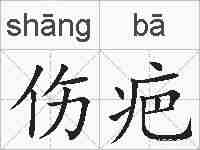 伤疤的拼音