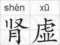 肾虚的拼音
