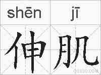 伸肌的拼音