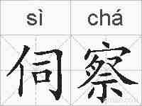 伺察的拼音