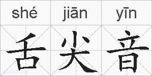 舌尖音的拼音