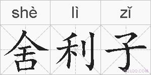 舍利子的拼音
