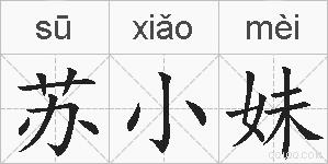 苏小妹的拼音