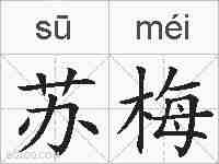 苏梅的拼音