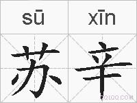 苏辛的拼音