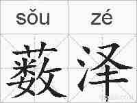 薮泽的拼音