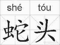 蛇头的拼音