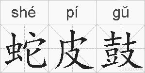 蛇皮鼓的拼音