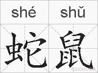 蛇鼠的拼音