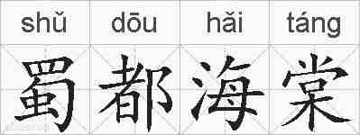 蜀都海棠的拼音