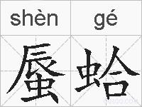 蜃蛤的拼音