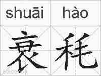 衰秏的拼音