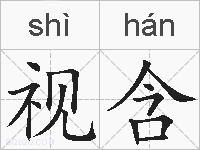 视含的拼音