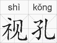 视孔的拼音